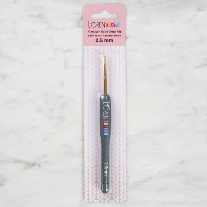 Loren Crafts Altın Uçlu Yumuşak Saplı Yün Tığ LRN