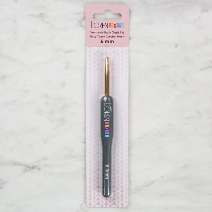 Loren Crafts Altın Uçlu Yumuşak Saplı Yün Tığ LRN