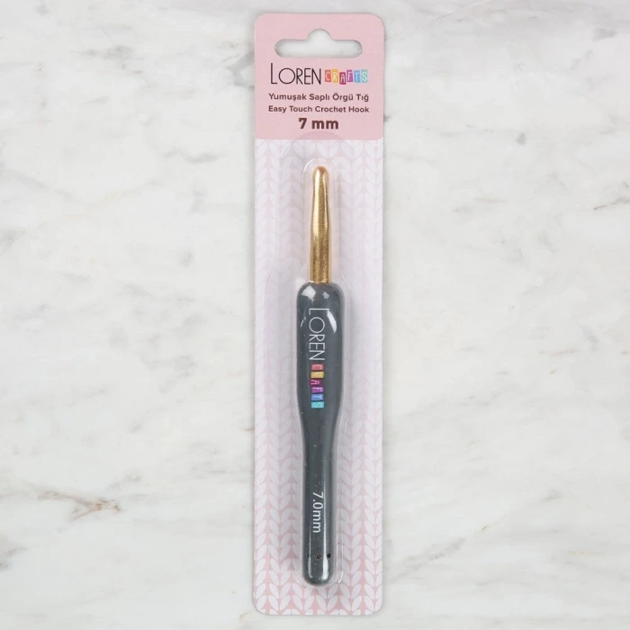 Loren Crafts Altın Uçlu Yumuşak Saplı Yün Tığ LRN