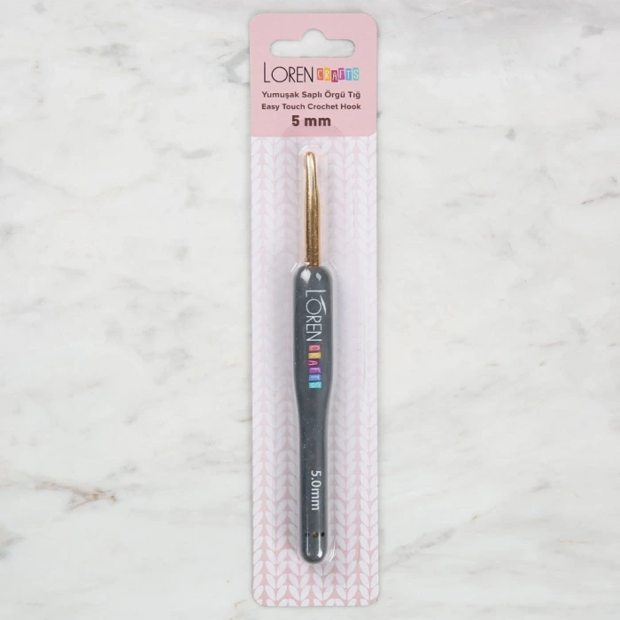 Loren Crafts Altın Uçlu Yumuşak Saplı Yün Tığ LRN