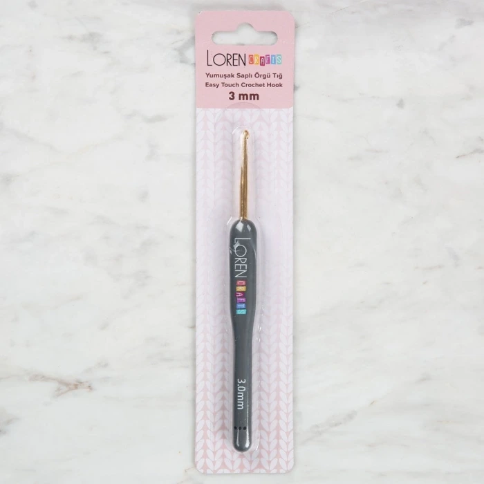 Loren Crafts Altın Uçlu Yumuşak Saplı Yün Tığ LRN