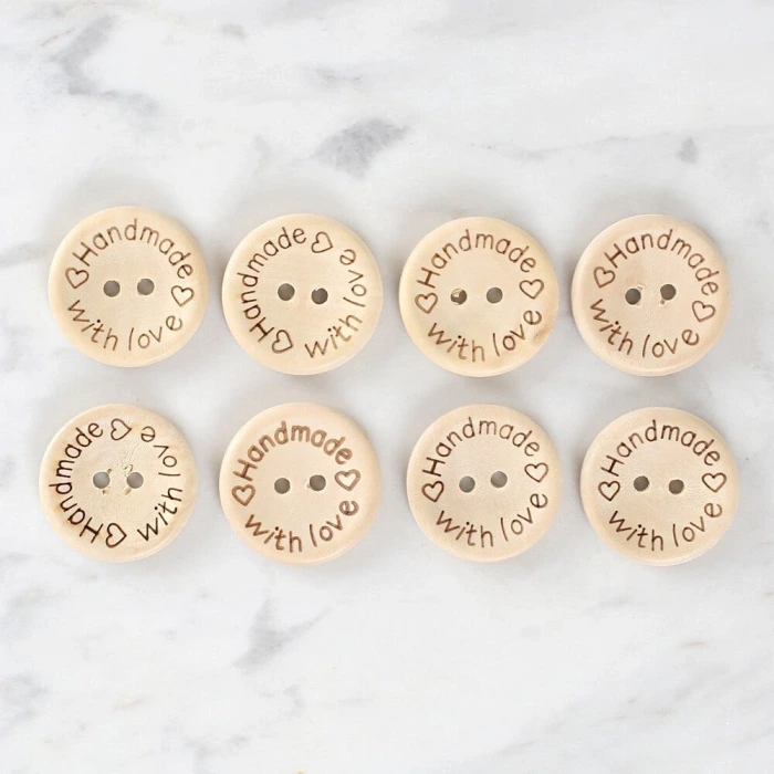 Loren Crafts Handmade 8li Düğme - 1616