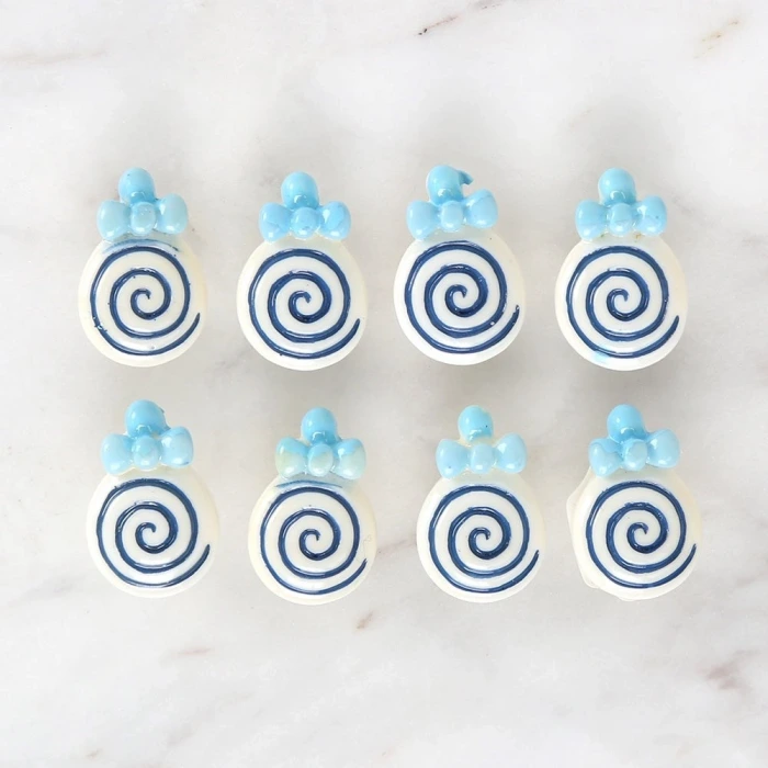 Loren Crafts Mavi 8li Düğme - 3026