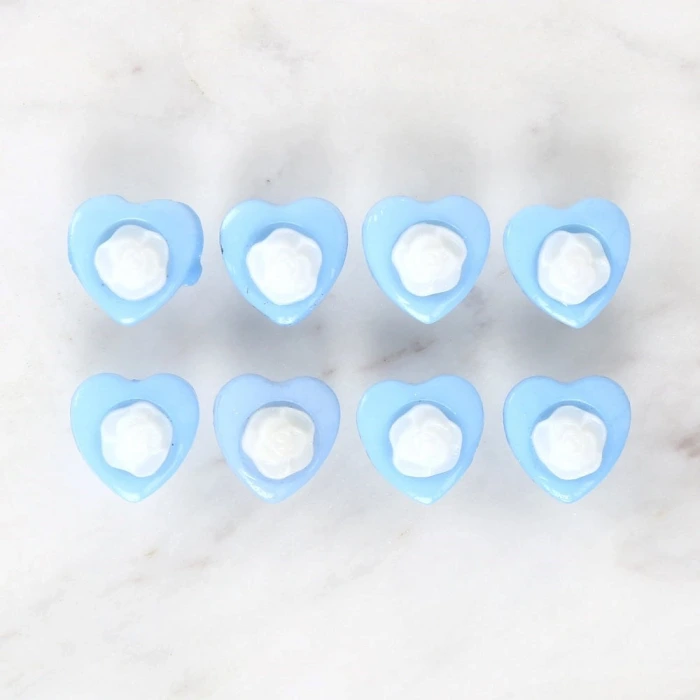 Loren Crafts Mavi 8li Düğme - 3050