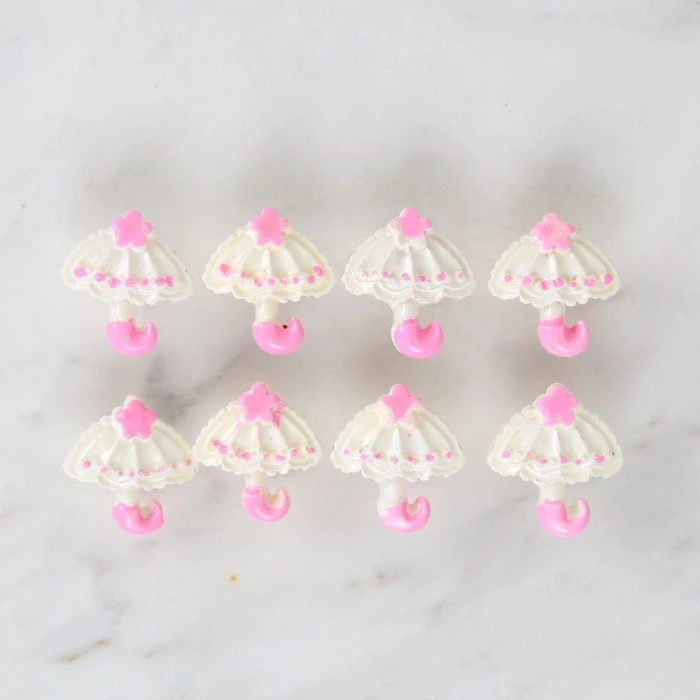 Loren Crafts Pembe 8li Düğme - 3008