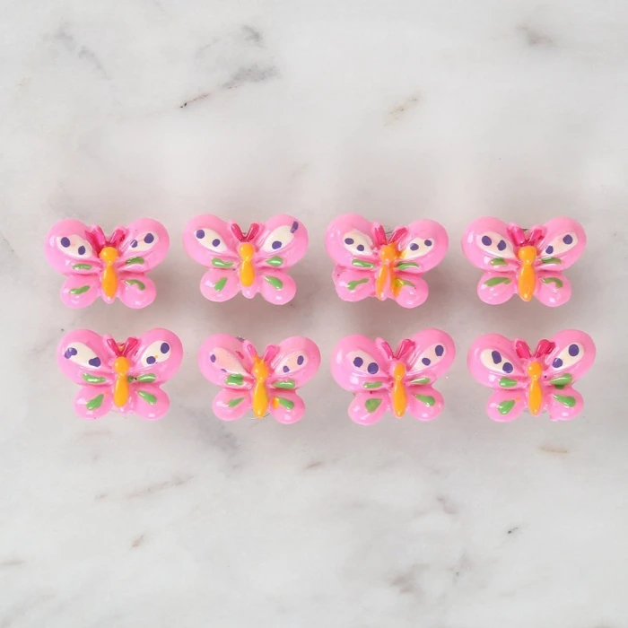 Loren Crafts Pembe 8li Düğme - 3022