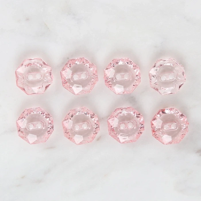 Loren Crafts Pembe 8li Düğme - 3064