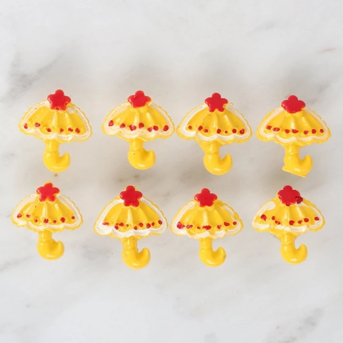 Loren Crafts Sarı 8li Düğme - 3009