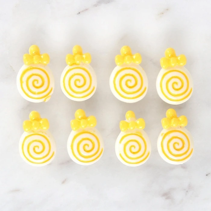 Loren Crafts Sarı 8li Düğme - 3027