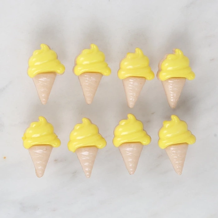 Loren Crafts Sarı 8li Düğme - 3072