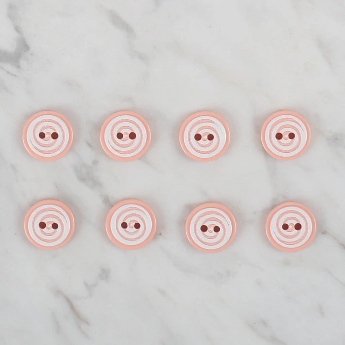 Loren Crafts yavruağzı 8 li yuvarlak düğme - 446