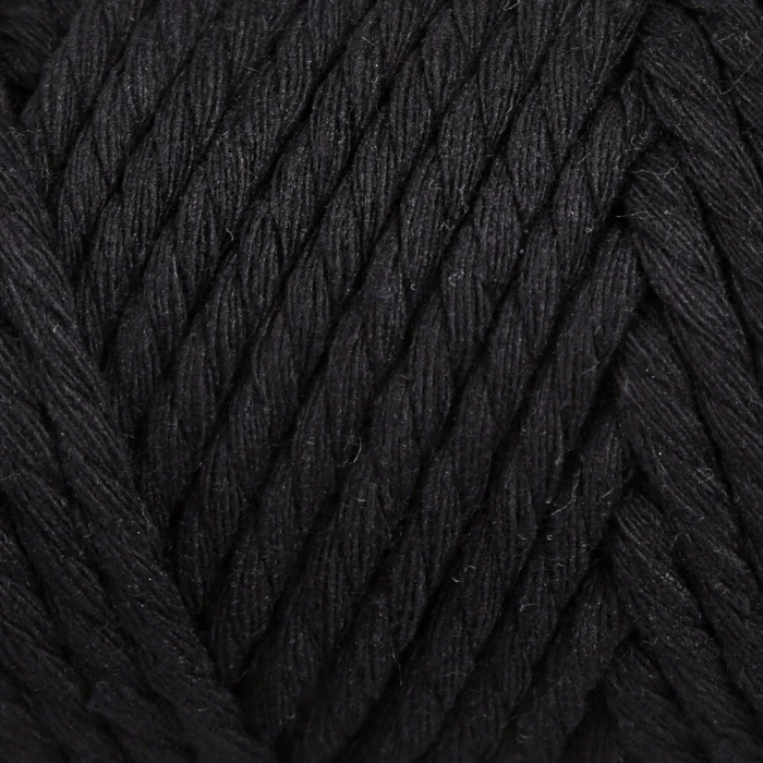 Loren Decor 3 Büküm Makrome İpi Siyah - L006