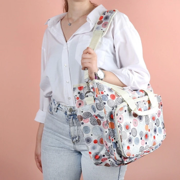 Loren Desenli Örgü Çantası