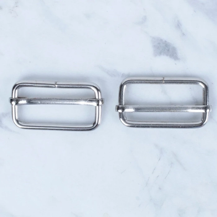 Loren Gümüş Metal Toka Sürgülü 2 li Paket