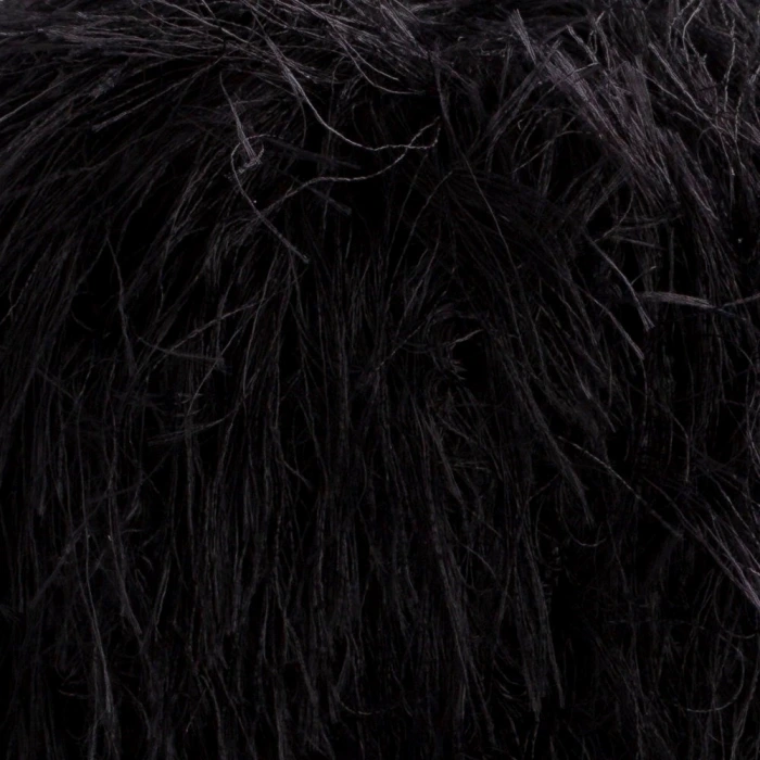 Loren Luna Tavşan Tüyü Siyah El Örgü İpi - R004 - 34002