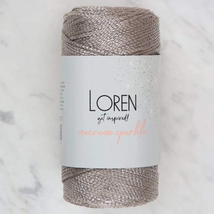 Loren Macrame Sparkle Simli Vizon El Örgü İpi - RM