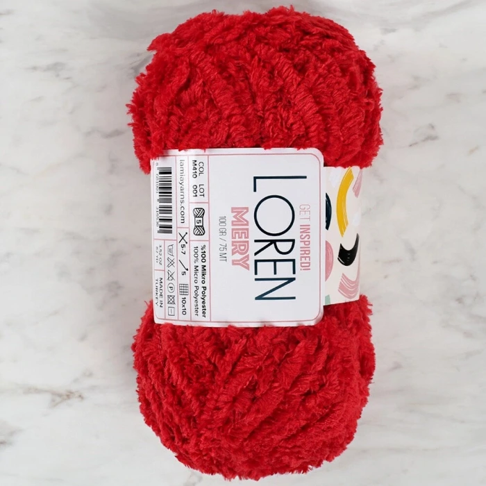 Loren Mery Kırmızı El Örgü İpi - M410 - 34316