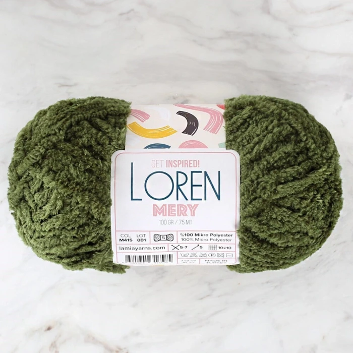 Loren Mery Yeşil El Örgü İpi - M415