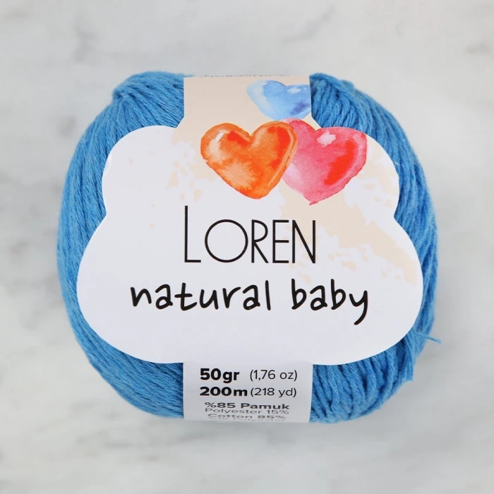 Loren Natural Baby Turkuaz El Örgü İpi - R091 - 33934
