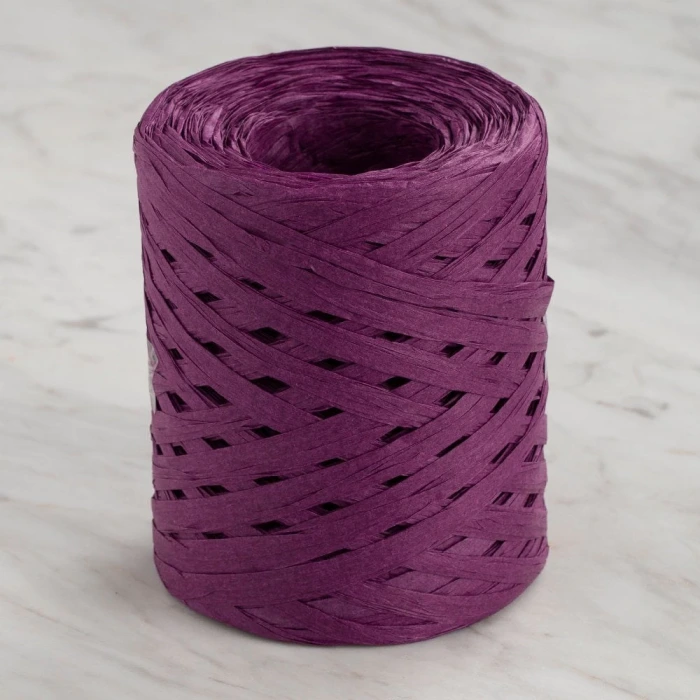 Loren Natural Raffia 90 gr Mor Kağıt İp - 41