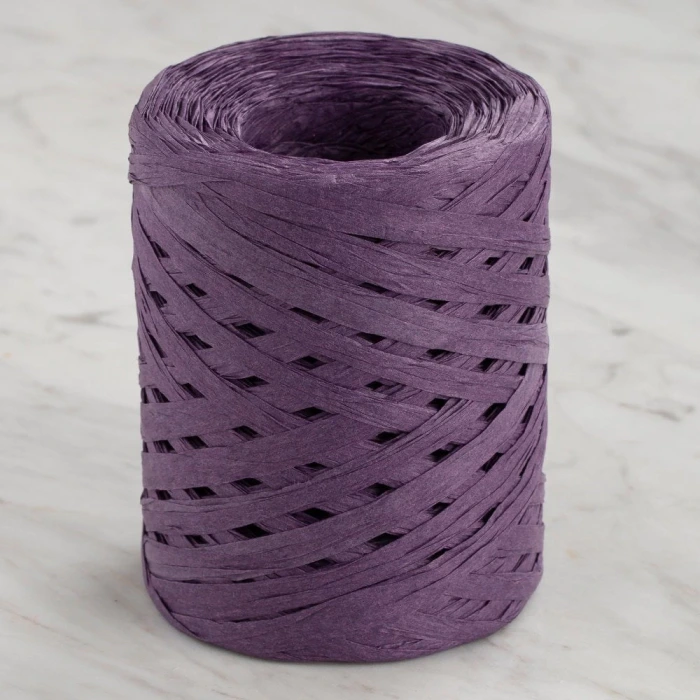 Loren Natural Raffia 90 gr Mor Kağıt İp - 42