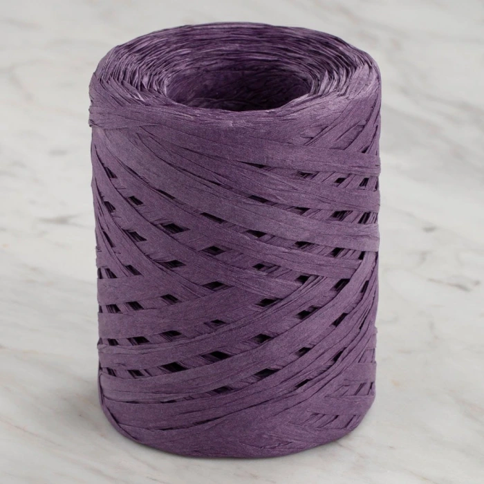 Loren Natural Raffia 90 gr Mor Kağıt İp - 42