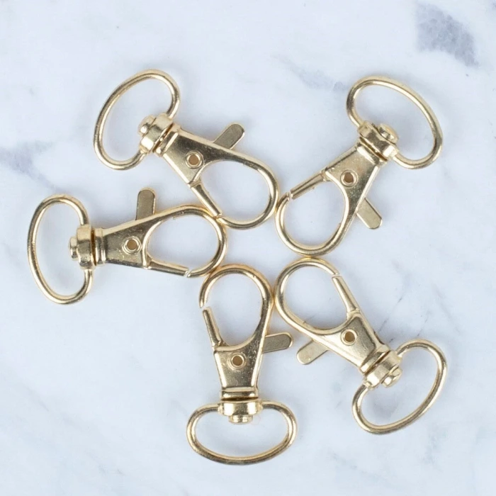 Loren Papağan Klipsi Altın Anahtarlık 5 li Paket