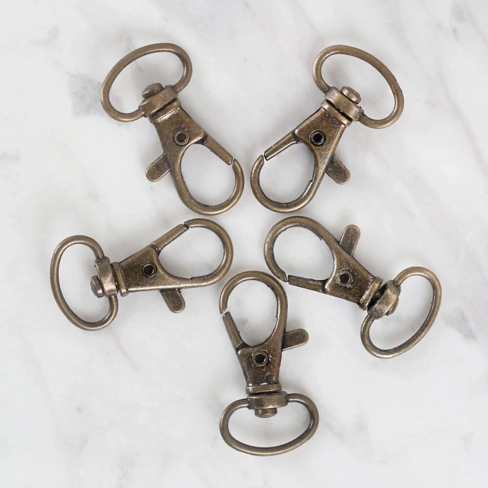 Loren Papağan Klipsi Oksitli Altın Anahtarlık 5 li