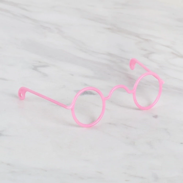 Loren Plastik Amigurumi Gözlük Pembe