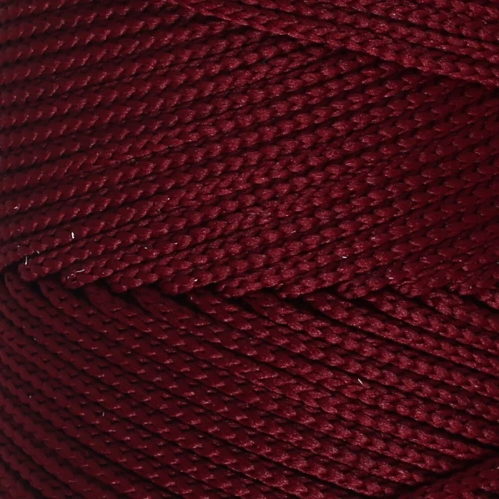 Loren Polyester Soft Macrame Bordo El Örgü İpi - LM039 - 34444
