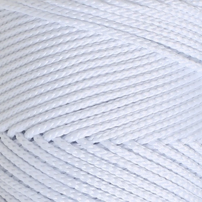 Loren Polyester Soft Macrame Optik Beyaz El Örgü İpi - LM001 - 34426