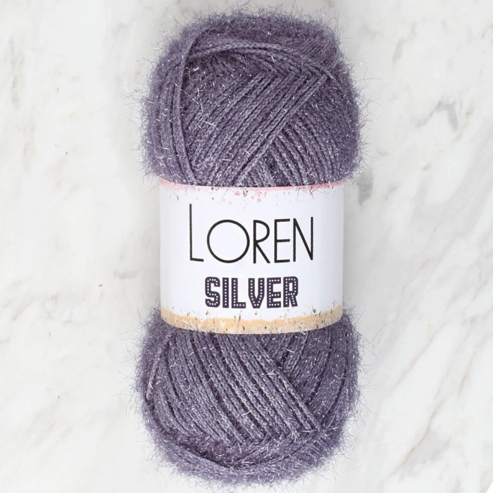 Loren Silver Antrasit El Örgü İpi - RS0036 - 34098