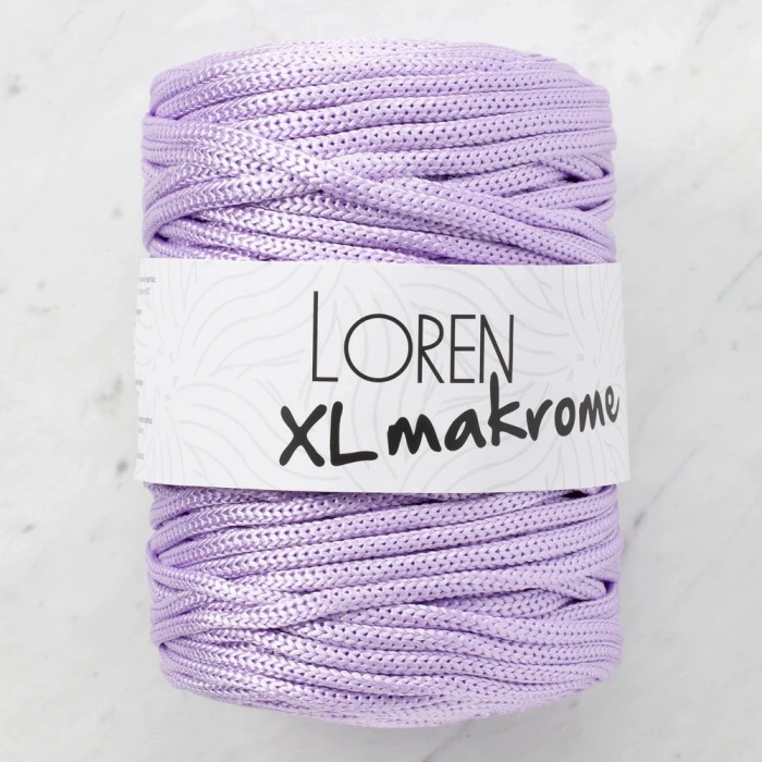 Loren XL Makrome Lila El Örgü İpi - R037 - 33716