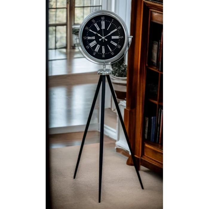 Majestic Krom Tripod Ayaklı Saat