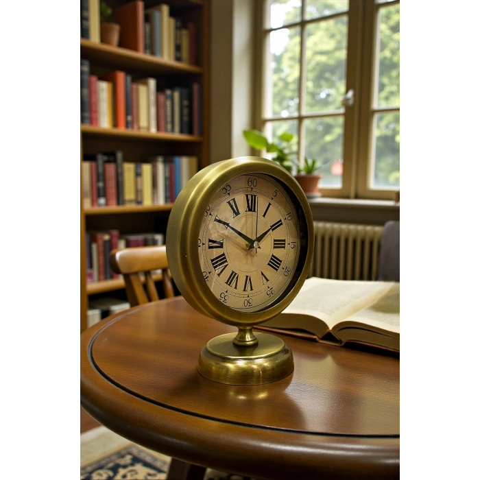 Majestic Time Eskitme 25 x 20 Cm Metal Masa Saati