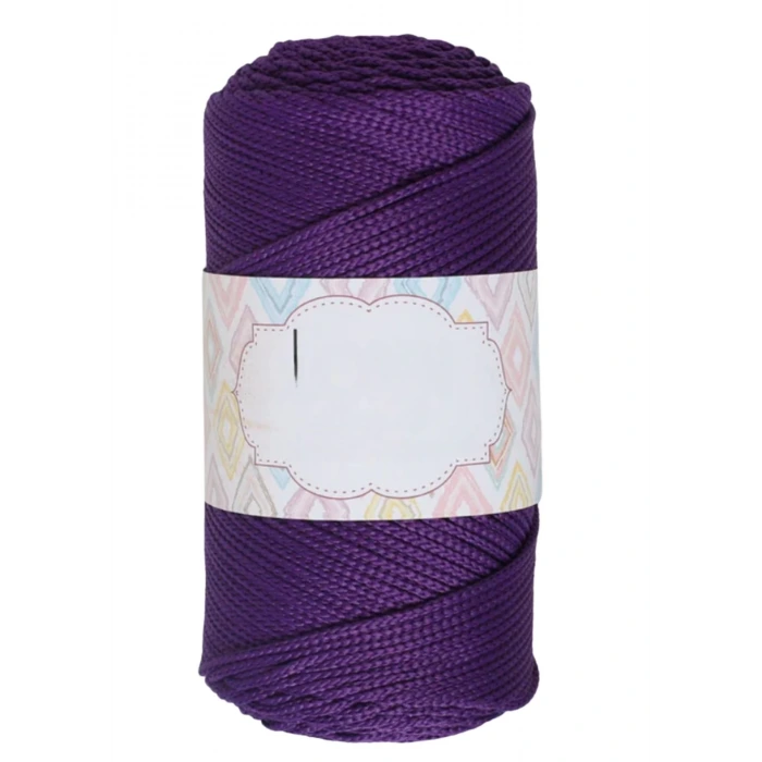 Makrome İpi 3mm Polyester Koyu Mor