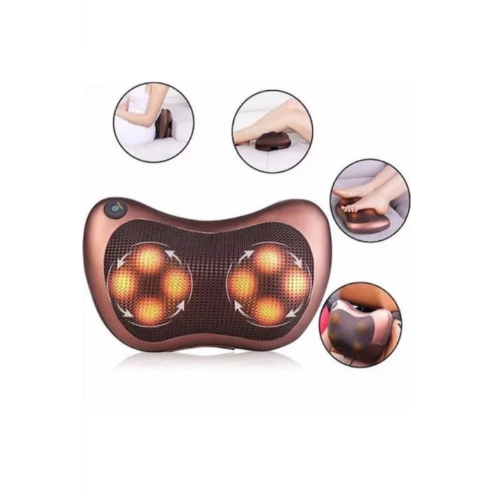 Masaj Aleti Yastığı Ovmalı Yastık Çift Motorlu