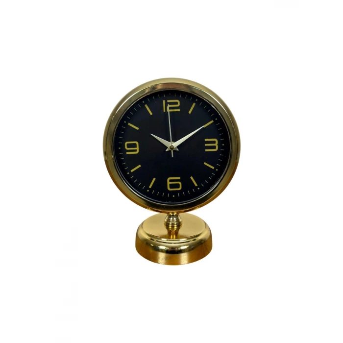 Midnight Gold 25 x 20 Cm Metal Masa Saati