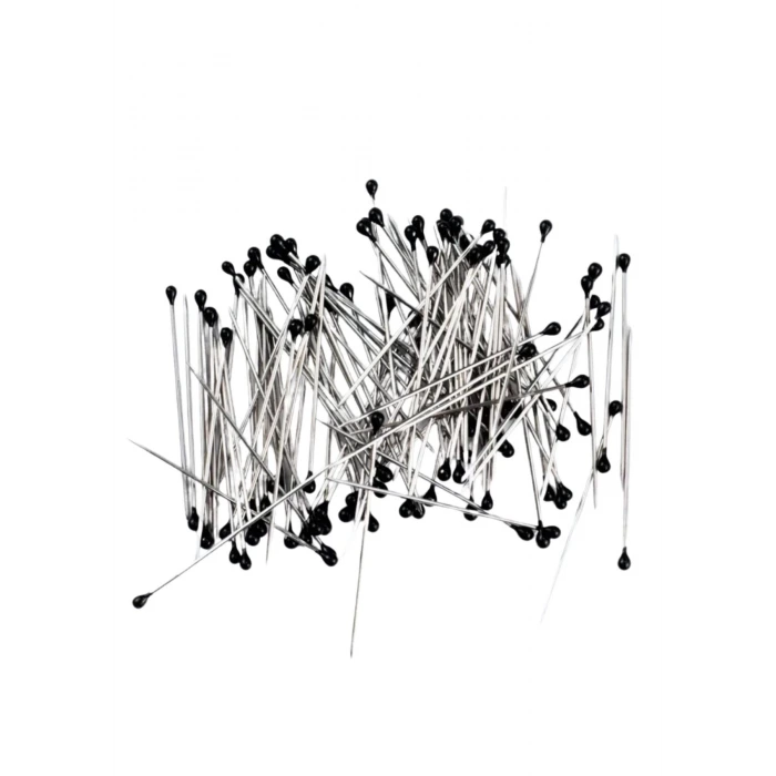 Minelli İğne Kutulu Siyah Başlı 100lü