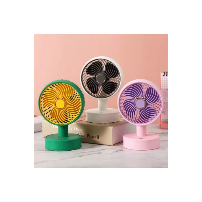 Mini USB Şarjlı Kişisel Masaüstü Vantilatör - Ev ve Ofis İçin İdeal