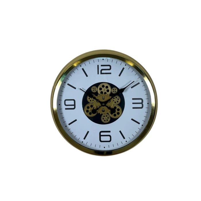 Modern Prestige Gold 60 Cm Çarklı Duvar Saati