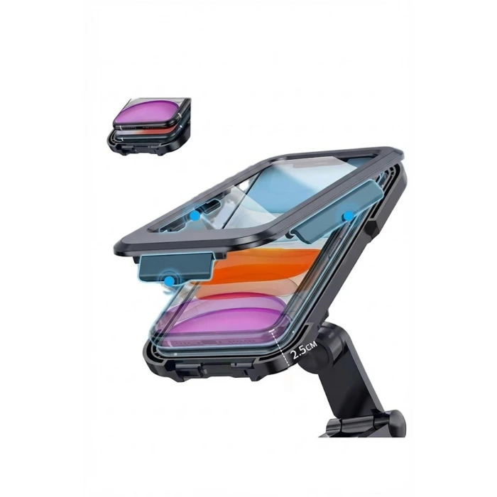 Motosiklet Bisiklet Su Geçirmez Manyetik Telefon Tutucu Gidon Navigasyon Kılıfı