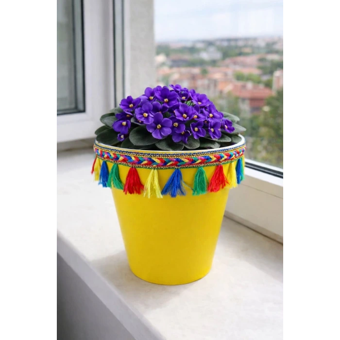 NF DEKORATİF SAKSI 1.7 LİTRE SARI