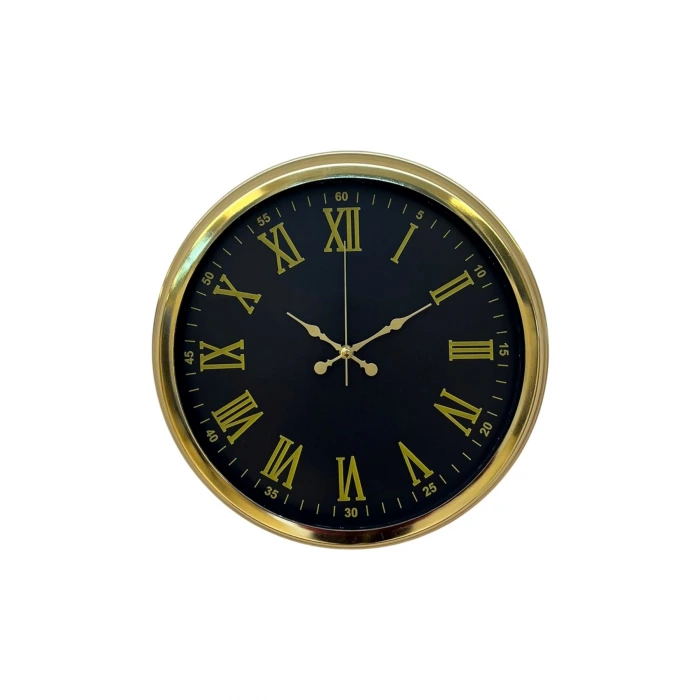 Noble Gold Black 40 Cm Metal Duvar Saati