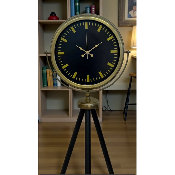 Nostalji Şık Tasarım Tripod Ayaklı Saat