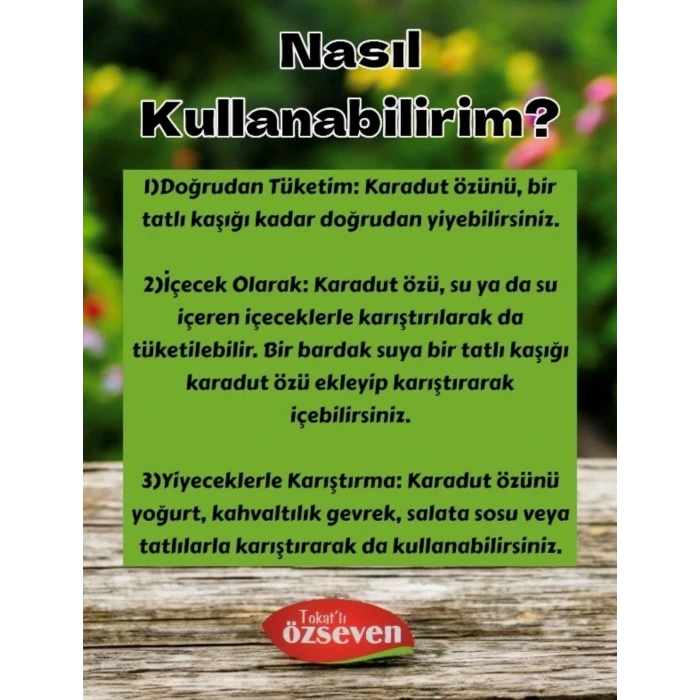 Özseven Karadut Özü 300gr