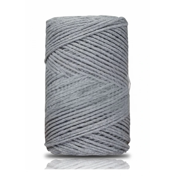Pamuk Makrome 2 mm Gri