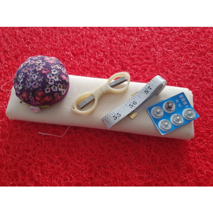 Panama Keten Kumaşlı Dikiş Başlangıç Seti – Aksesuar Kit Dahil