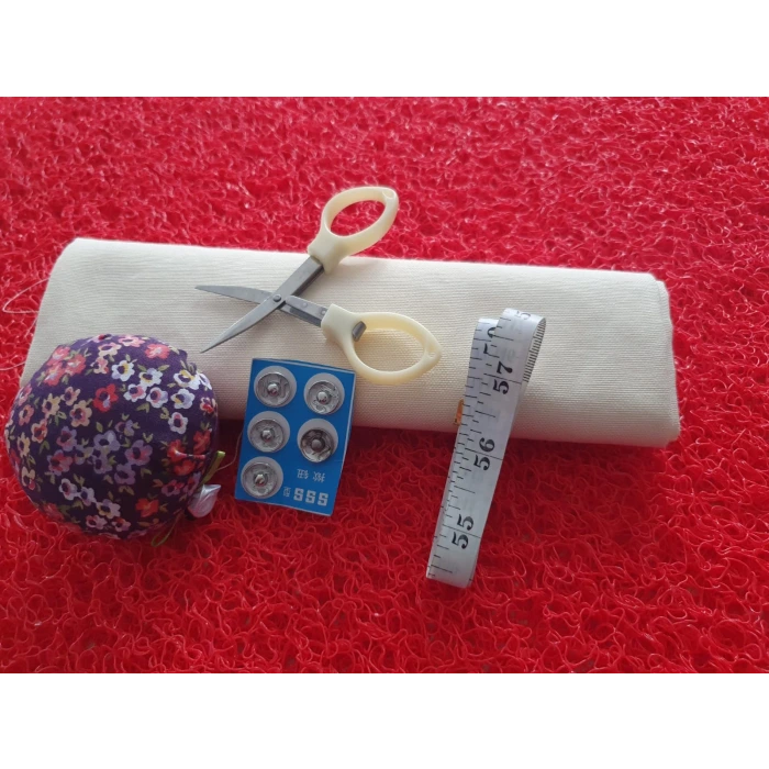 Panama Keten Kumaşlı Dikiş Başlangıç Seti – Aksesuar Kit Dahil