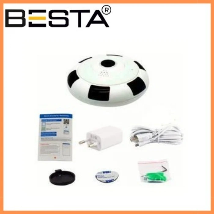 Panoramik Kablosuz Kamera Gece Görüşlü 1080P Güvenlik Kamerası